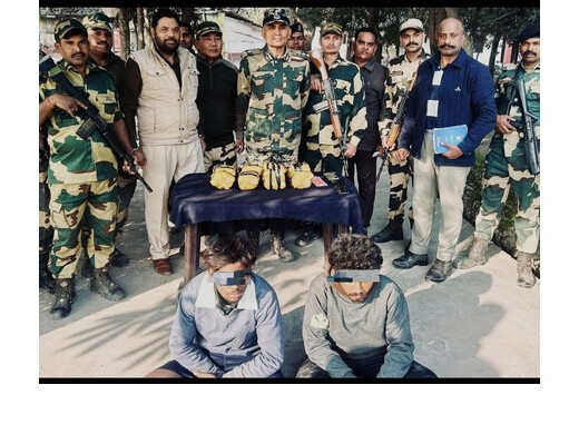 पंजाब सीमा पर बड़ी कार्यवाई : बीएसएफ ने दबोचे पांच तस्कर, भारी मात्रा में हेरोइन जब्त